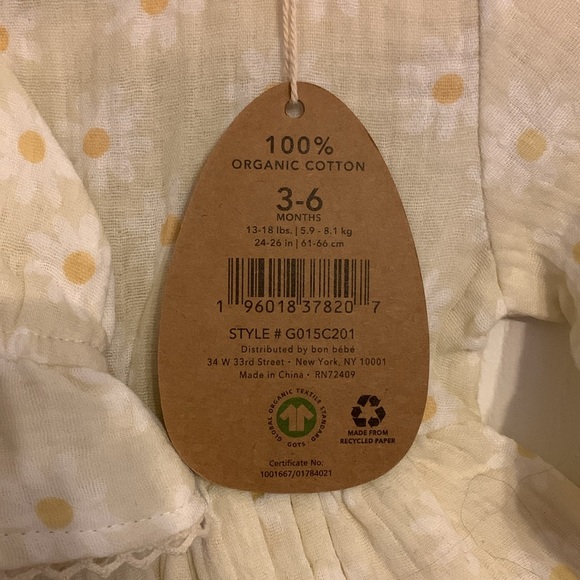 Rabbit + Bear Onesie/dress with Hat - Picture 2 of 6